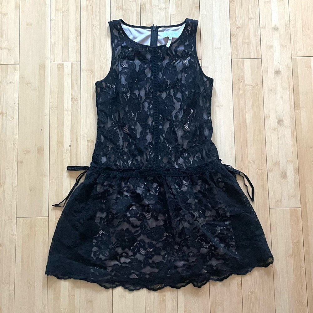 NWT Laundry Black Lace Mini Dress
